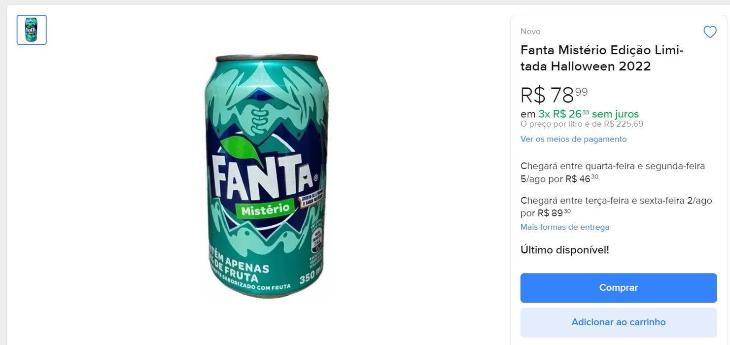 Personal Shopper | Buy from Brazil - Fanta Cans collectibles - 6 itens-  DDP