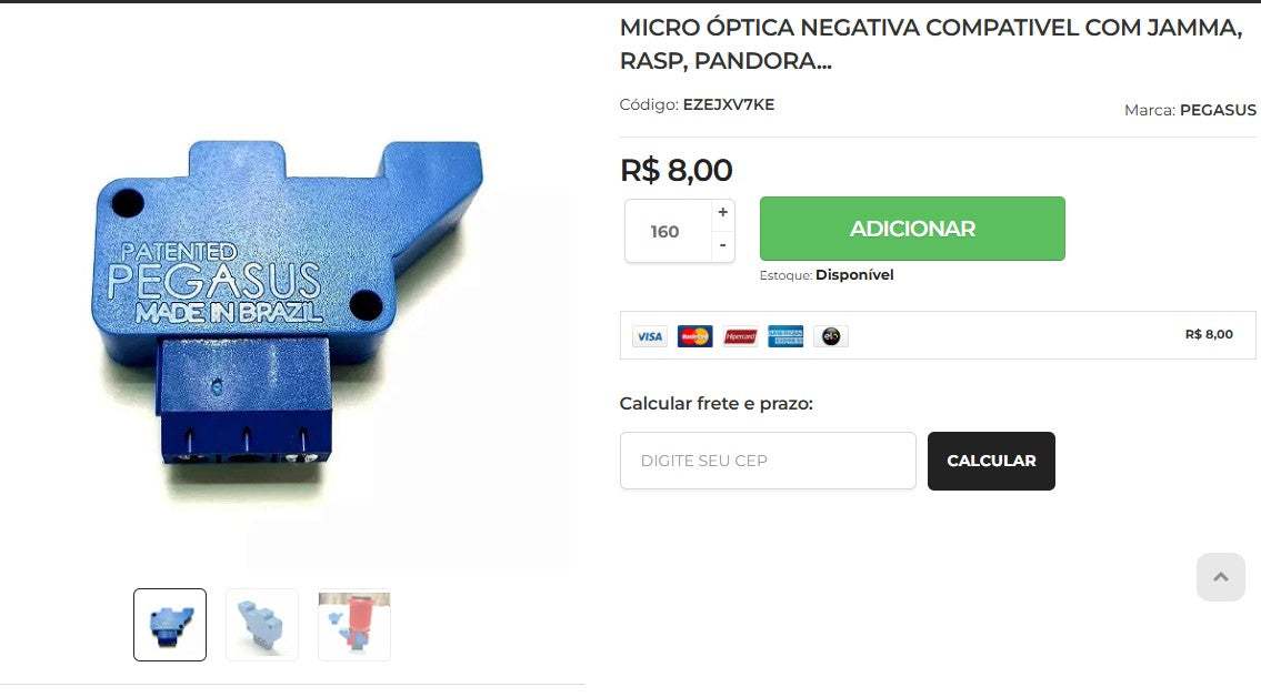 Personal Shopper | Buy from Brazil -MICRO ÓPTICA NEGATIVA + SENSOR OPTICO FASTON - 180 items (DDP)