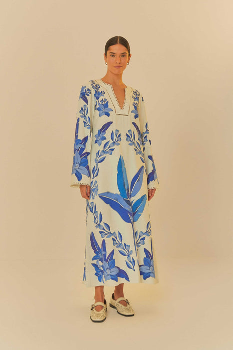 Persönlicher Einkäufer | Kaufen Sie aus Brasilien – kurzes Kleid mit tropischem Lichtdruck – 1 Stück (DDP)