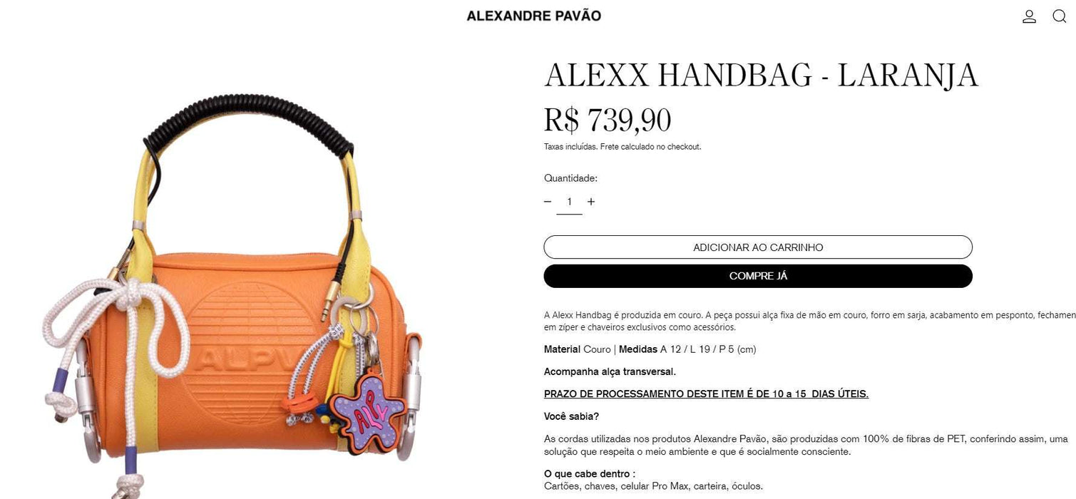 Personal Shopper | Buy from Brazil - Alexandre Pavão Bags - 2 items- DDP