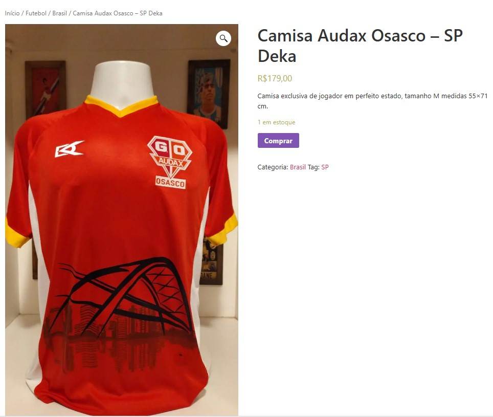 Personal Shopper | Buy from Brazil - Camisa Audax Osasco - SP Deka - 1 item (DDP)