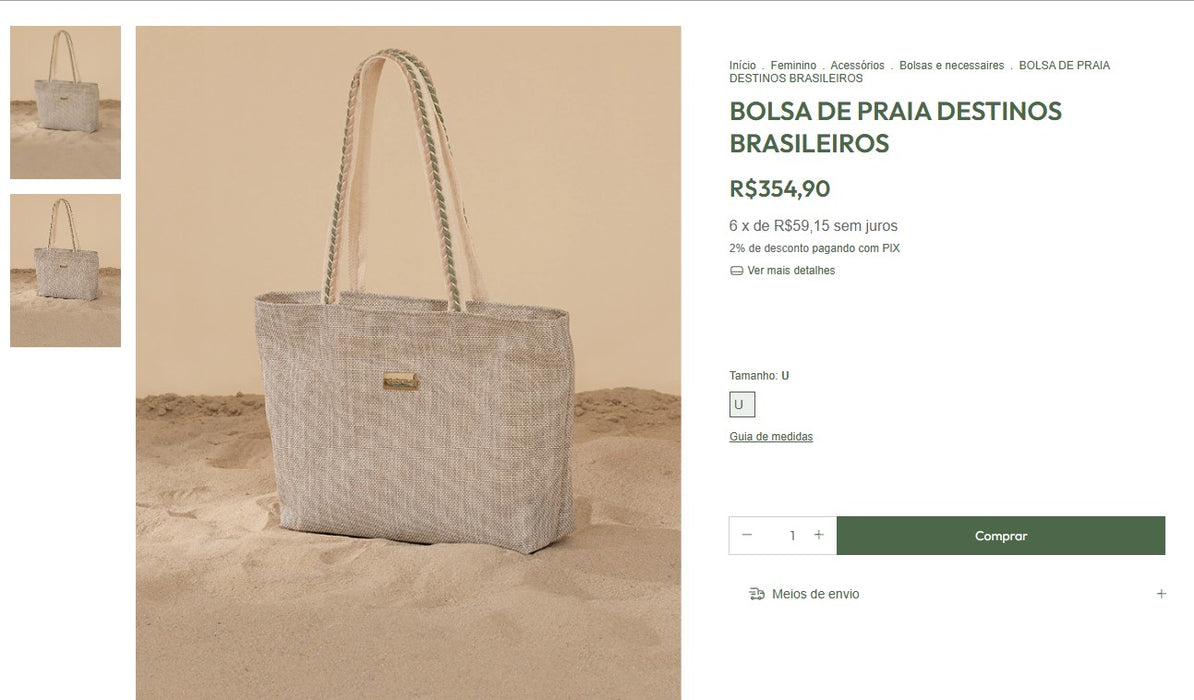 Personal Shopper | Compra desde Brasil - Artículos de playa para mujer - 2 unidades (DDP)