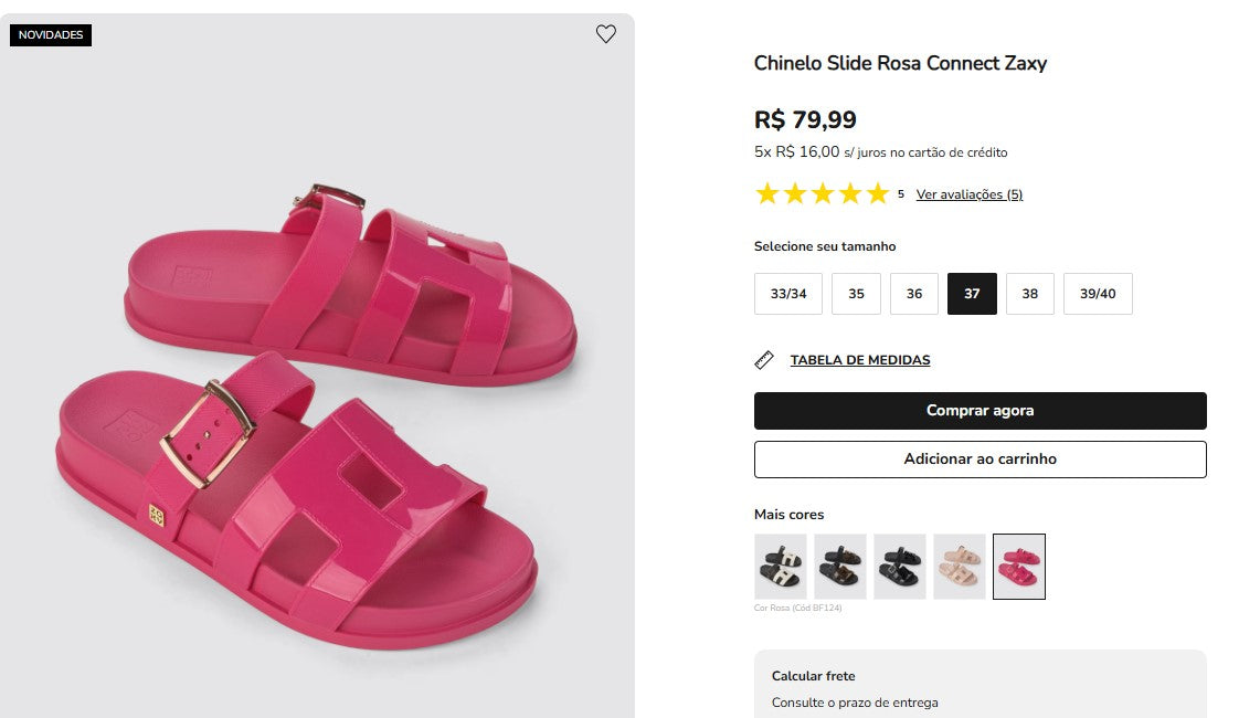 Personal Shopper | Buy from Brazil -Grendene sandals - 8 items -  DDP