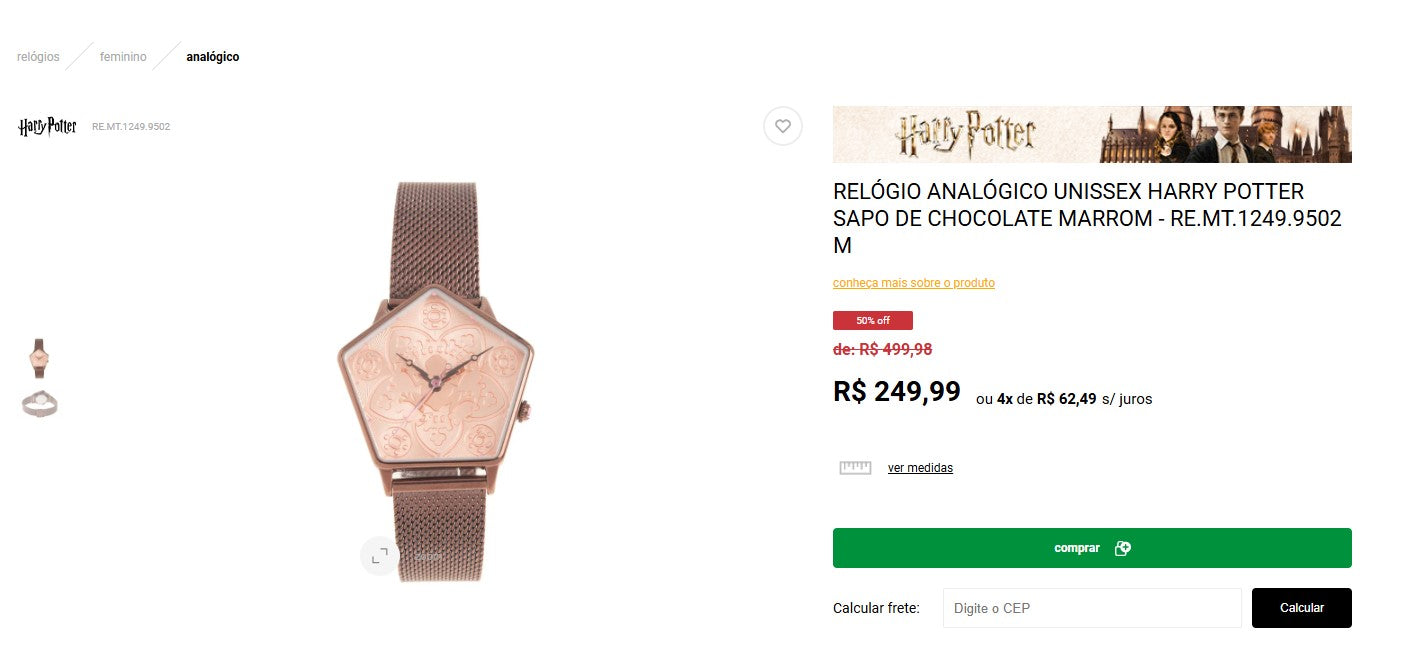 Personal Shopper | Comprar desde Brasil - Relojes Harry Potter ChiliB Pulse - 4 artículos - DDP