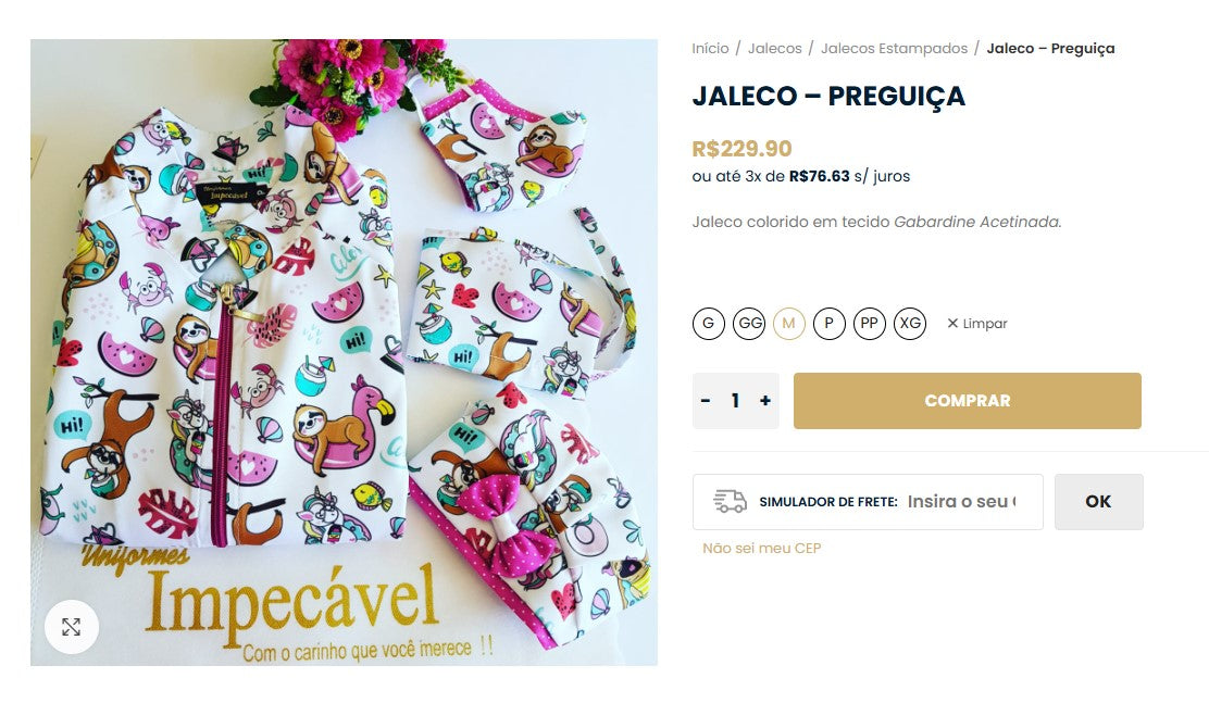 Personal Shopper | Comprar desde Brasil - Jalecos - 3 unidades (DDP)