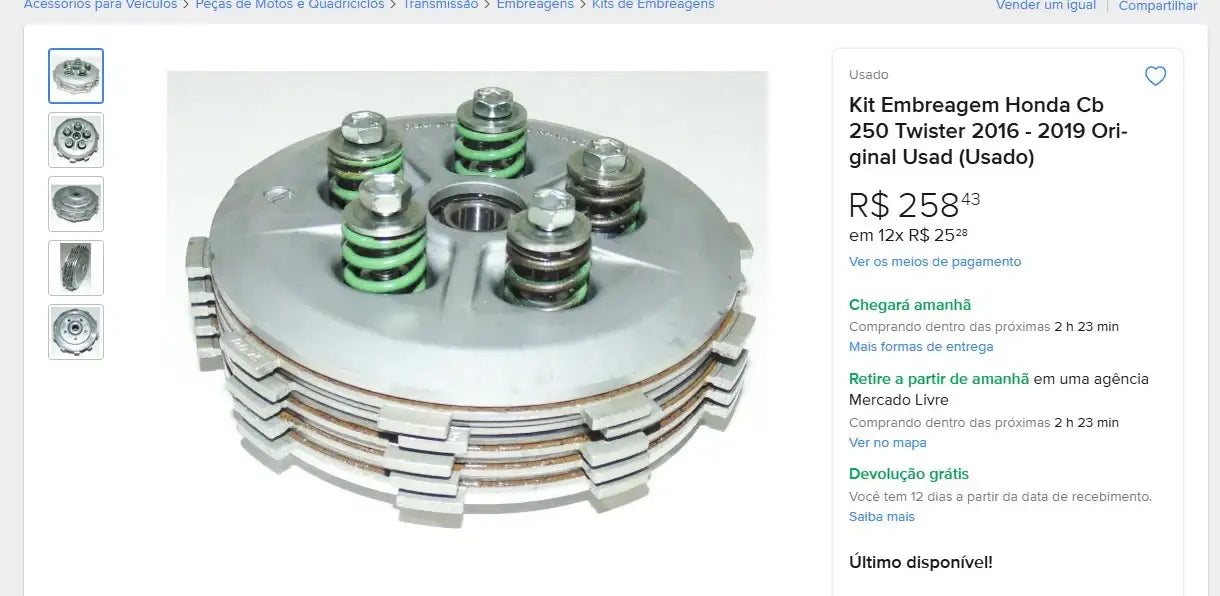 Personal Shopper | Kaufen aus Brasilien - Motorradteile - 7 Artikel (DDP)