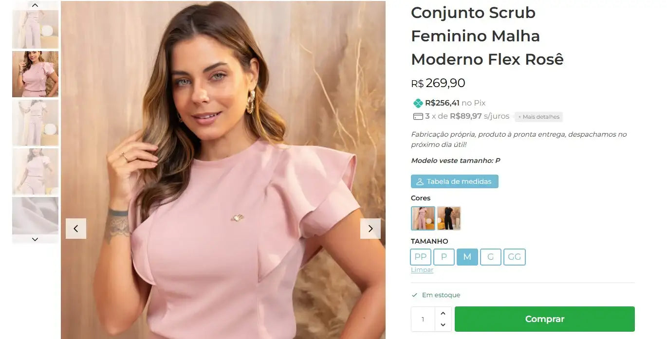 Personal Shopper | Kaufen aus Brasilien - Chirurgische Uniformen - 6 Sets (DDP)