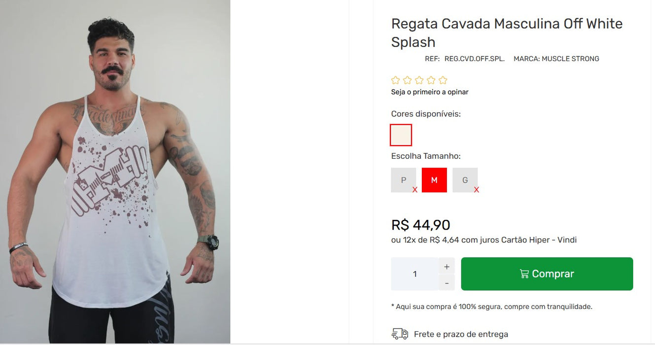 Personal Shopper | Comprar do Brasil - Camisas de homem (Muscle | Chamibrand) - 6 itens - DDP