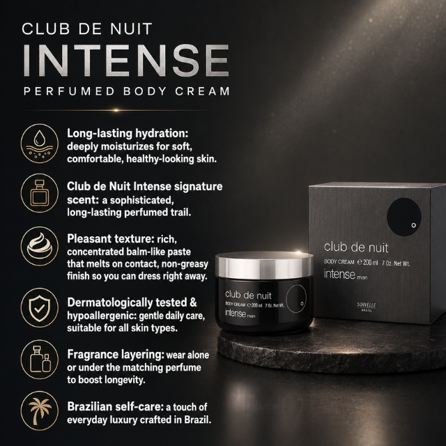 Pasta Concentrada Hidratante para el Cuerpo Isabelle La Belle Club de Nuit Intense 200g (7.05 oz)