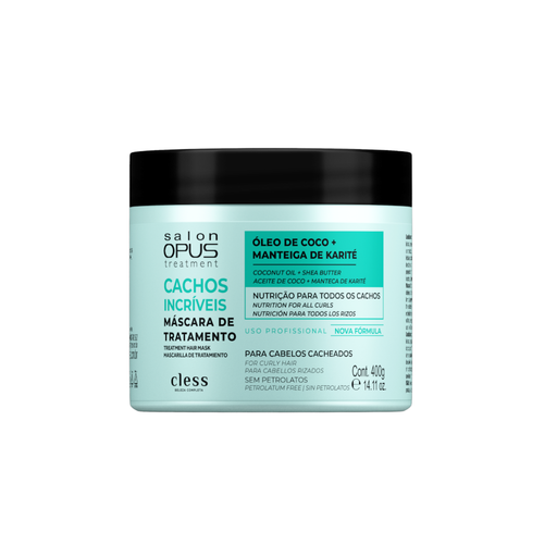 Salon Opus Cachos Incríveis Hair Mask 400g (14.11 oz) – Buy now at MKPBR.COM – Worldwide Shipping