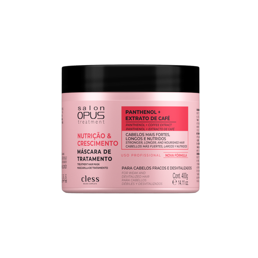 Salon Opus Nutrição & Crescimento Hair Mask 400g (14.11 oz) – Buy now at MKPBR.COM – Worldwide Shipping