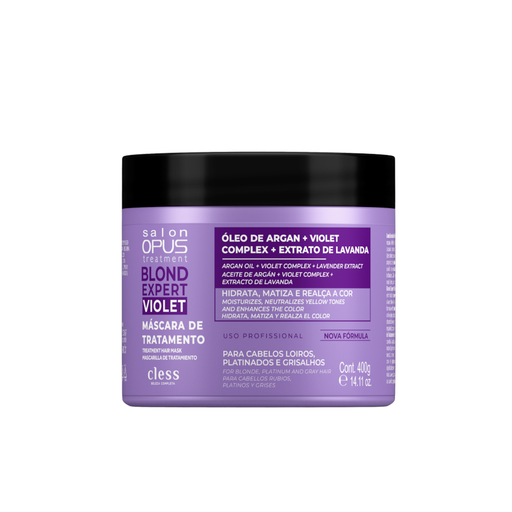 Salon Opus Blond Expert Violet Hair Mask 400g (14.11 oz) – Buy now at MKPBR.COM – Worldwide Shipping