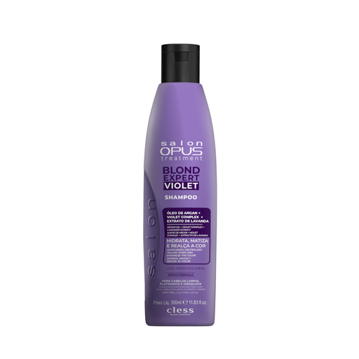 Salon Opus Blond Expert Violet Shampoo 350ml (11.83 fl oz) – Buy now at MKPBR.COM – Worldwide Shipping