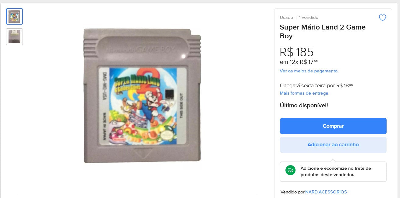 Personal Shopper | Compra desde Brasil - Colección GameBoy - 5 piezas - DDP