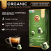 4 Packs 3 Corações Organic Espresso Coffee Pods - Compatible with Nespresso Original Line Machines - 4 x 50g (1.76 oz) 10  Capsules- Intensity 5