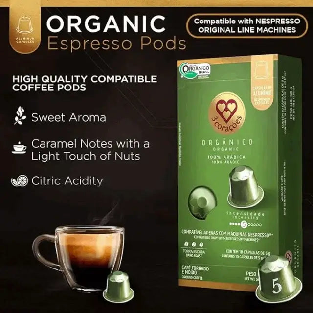 Coffee Pods Nespresso Kona 2021 Vertuoline Organic Espresso