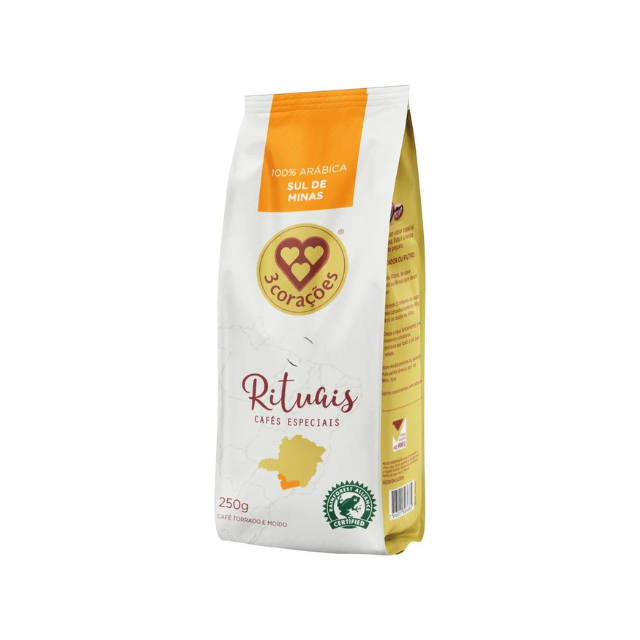 Corações Rituais Sul de Minas – gerösteter und gemahlener Kaffee 250 g (8,8 oz) – brasilianischer Arabica-Kaffee