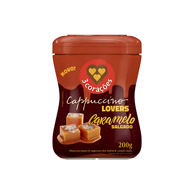 3 Corações Cookies 'n' Cream Cappuccino Instant Mix 200g (7.05 oz)