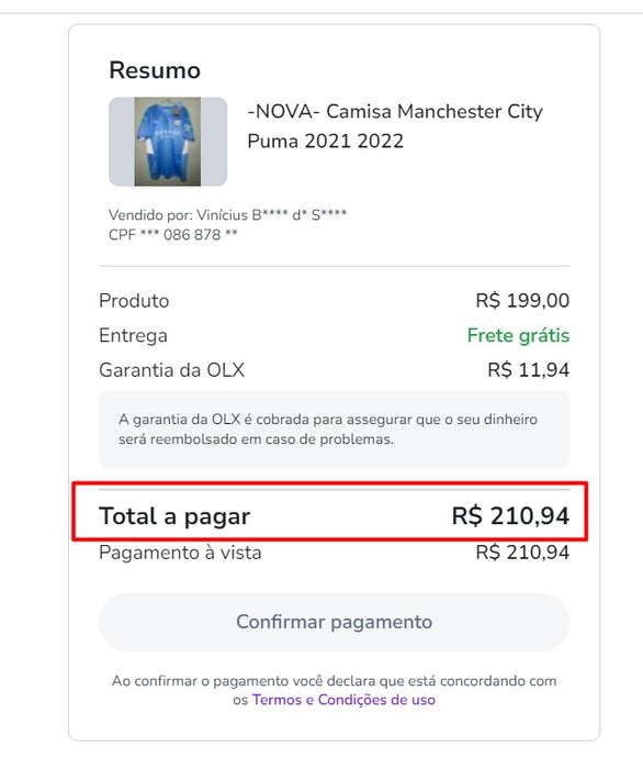 Personal Shopper | Compras de Brasil - Camisetas de fútbol - 4 artículos - DDP