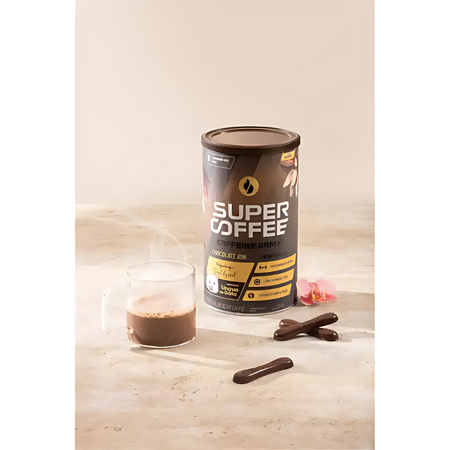 SuperCoffee チョコレート "Língua de Gato" 機能性ブレンド、エネルギー＆集中力 - 13.40 oz (380g)