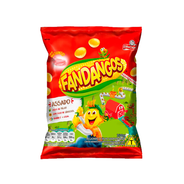 8 confezioni di snack di mais al gusto di prosciutto Elma Chips Fandangos - confezione da 8 x 230 g (8,1 oz)