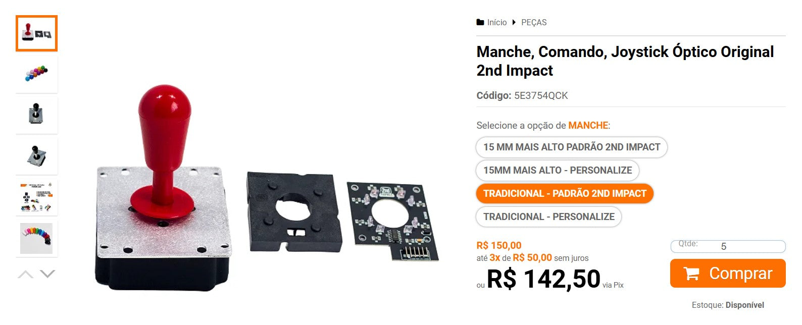 Comprador personal | Comprar desde Brasil -MICRO ÓPTICA NEGATIVA + SENSOR OPTICO FASTON - 180 artículos (DDP)