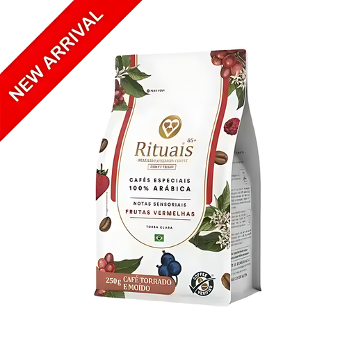 3 Corações Premium Specialty Ground Coffee Rituais 85+, Red Fruits Notes, 250g (8.8 oz)