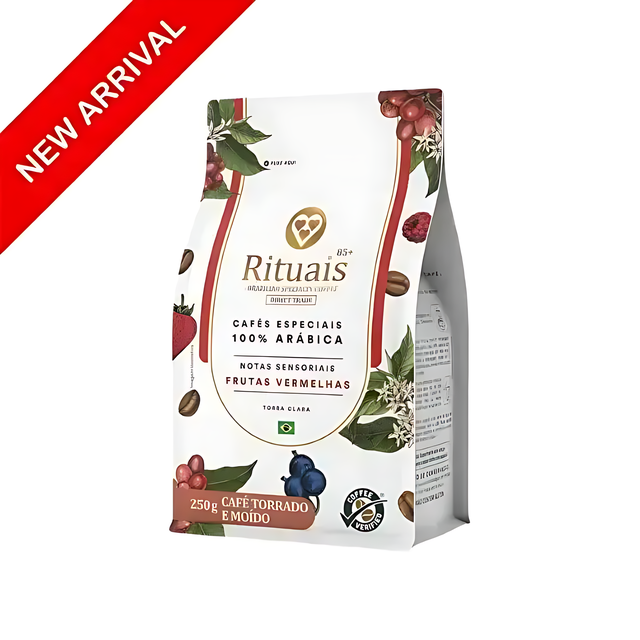 3 Corações Premium Specialty Ground Coffee Rituais 85+, Red Fruits Notes, 250g (8.8 oz)