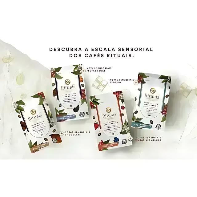 3 Corações Rituais Specialty 85+ Ground Coffee, Chocolate Aroma - 100% Arabica - 250g (8.8 oz)