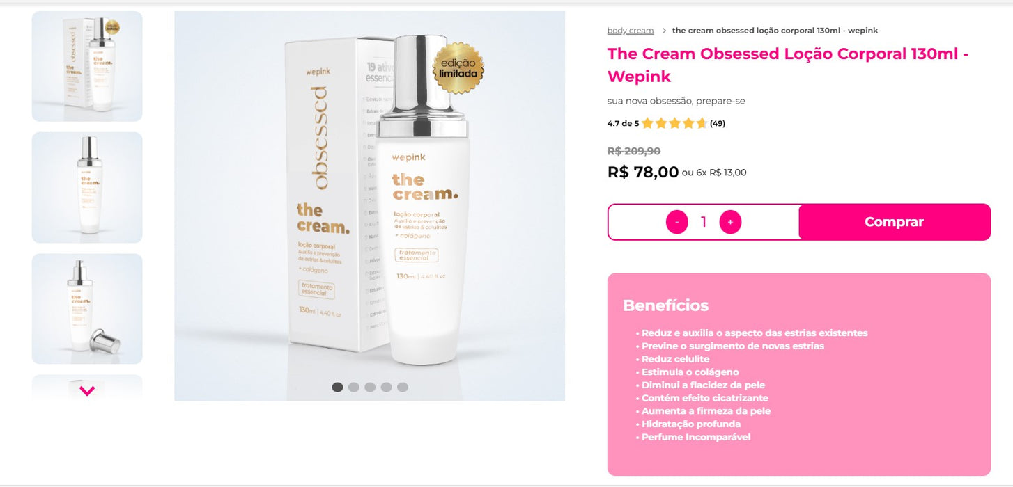 Personal Shopper | Buy from Brazil - Wepink Perfumes - 5  items - DDP