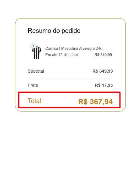Personal Shopper | Buy from Brazil -Camisa I Masculina Alvinegra 24/25 -1 iten (DDP)