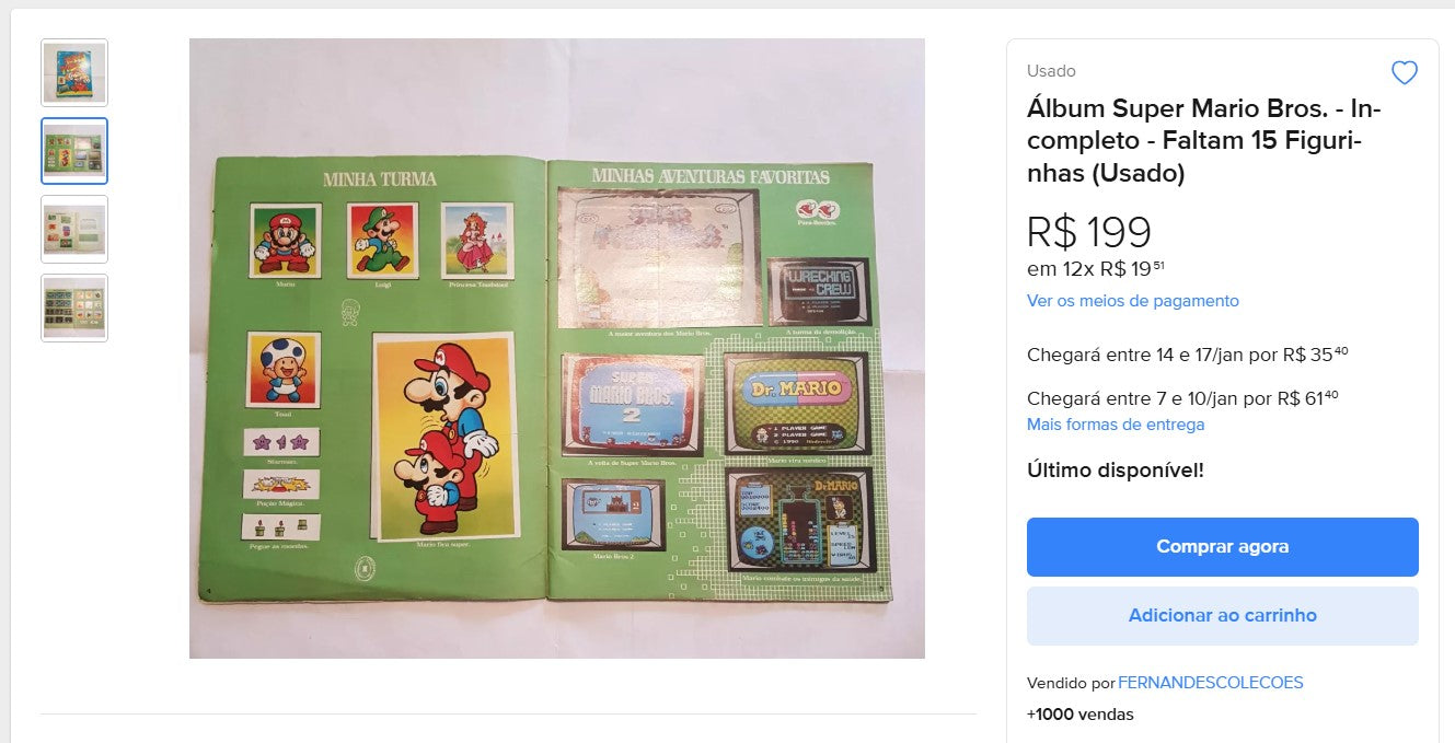 Personal Shopper | Buy from Brazil -Kit Cards Mario Kart (DDP)