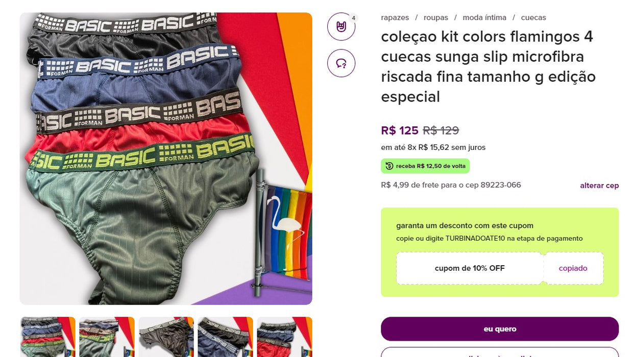 Personal Shopper | Compre do Brasil - Roupas Masculinas - 3 itens (DDP)