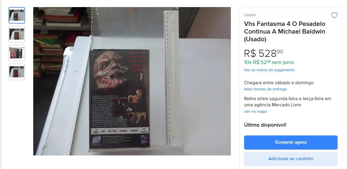 Personal Shopper | Kaufen aus Brasilien - VHS FANTASMA - 5 Einheit (DDP)