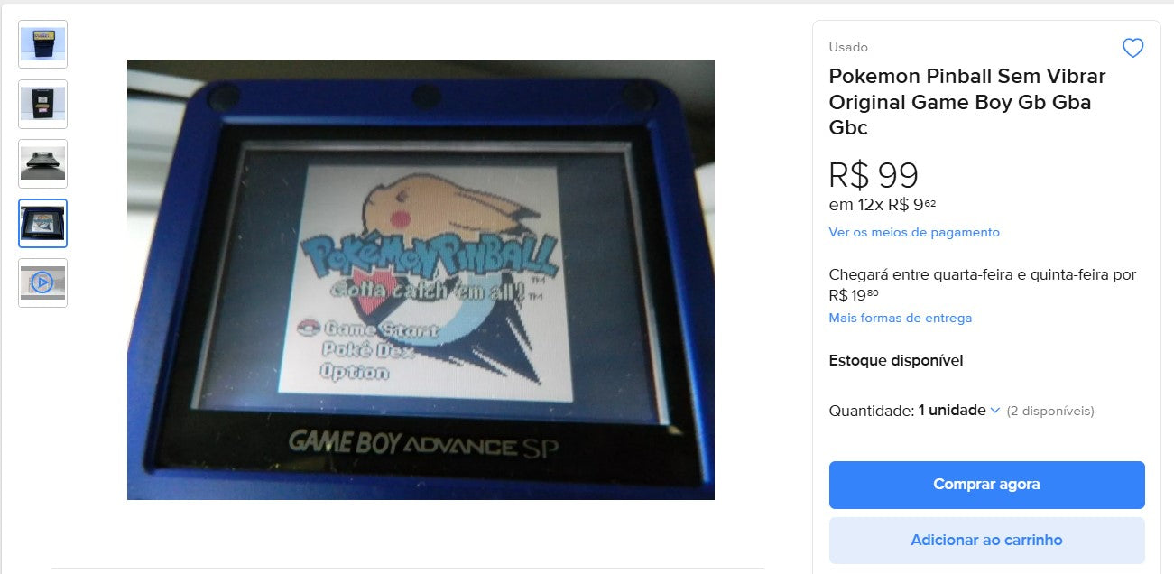 Personal Shopper | Compra desde Brasil - Colección GameBoy - 5 piezas - DDP