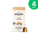 Baggio Café Caramel Nespresso compatible coffee capsules, 4-Pack (40 count), showcasing bulk value. – Buy now at MKPBR.COM – Worldwide Shipping
