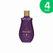 Paixão Irresistível Flor de Lis Body Oil 200 mL, elegant purple bottle with gold cap, front view on a clean background – Buy now at MKPBR.COM – Worldwide Shipping