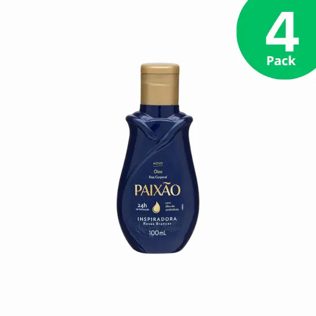 Paixão Inspiradora White Roses Hydrating Body Oil – Front bottle shot highlighting elegant packaging and daily skin nourishment – Buy now at MKPBR.COM – Worldwide Shipping