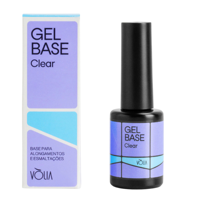 Vòlia Clear Base Gel - Professional Base Coat for Gel Nails - Choose Your Format: 0.32 oz (9 ml) Bottle or 0.42 oz (12 g) Refill Sachet
