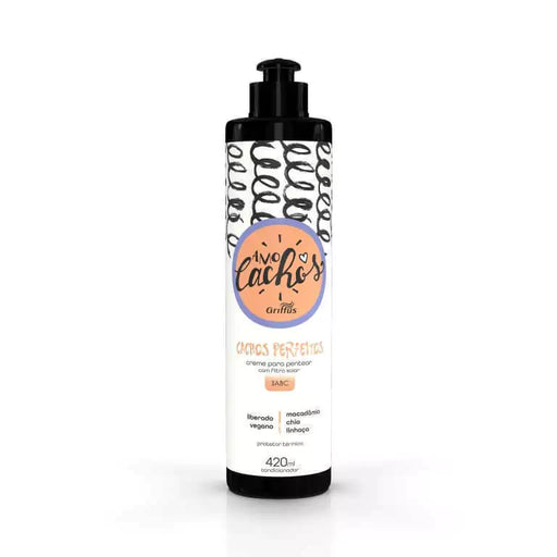 Griffus Amo Cachos Cachos Perfeitos Leave-In Cream 420ml (14.20 fl oz) – Buy now at MKPBR.COM – Worldwide Shipping
