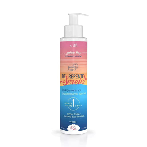 Griffus De Repente Sereia 1-Minute Rescue Leave-In Cream 300ml (10.14 fl oz) – Buy now at MKPBR.COM – Worldwide Shipping