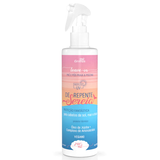 Griffus De Repente Sereia Leave-In Fluid with UV Filter 240ml (8.12 fl oz) – Buy now at MKPBR.COM – Worldwide Shipping