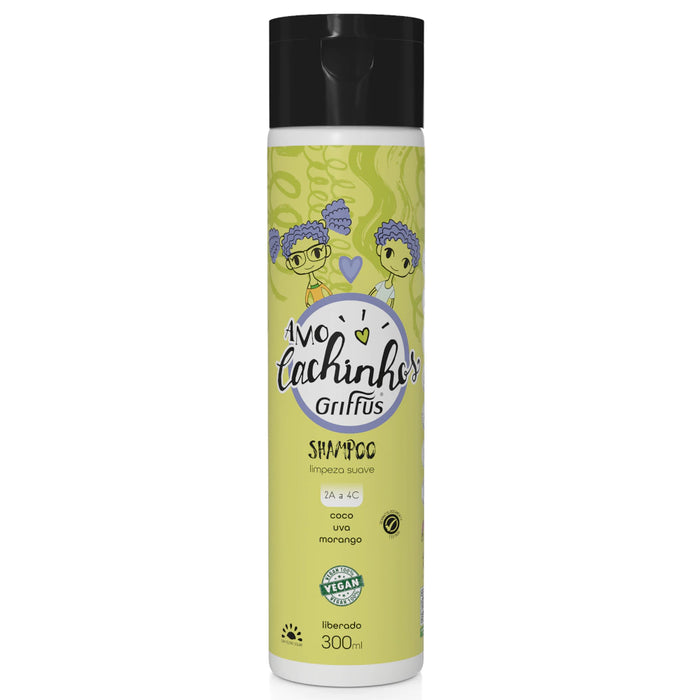 Griffus Amo Cachinhos Gentle Cleansing Shampoo 300ml (10.14 fl oz) – Buy now at MKPBR.COM – Worldwide Shipping