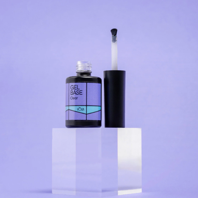 Vòlia Clear Base Gel - Professional Base Coat for Gel Nails - Choose Your Format: 0.32 oz (9 ml) Bottle or 0.42 oz (12 g) Refill Sachet
