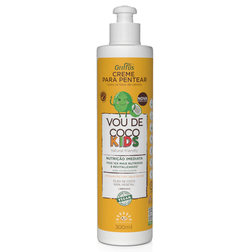 Griffus Vou de Coco Kids Thermal Water Leave-In Cream 300ml (10.14 fl oz) – Buy now at MKPBR.COM – Worldwide Shipping