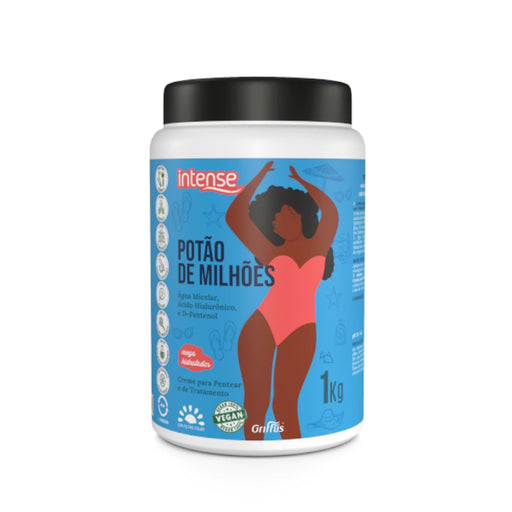 Griffus Intense Potão de Milhões 2-in-1 Leave-In Cream 1kg (35.27 oz) – Buy now at MKPBR.COM – Worldwide Shipping