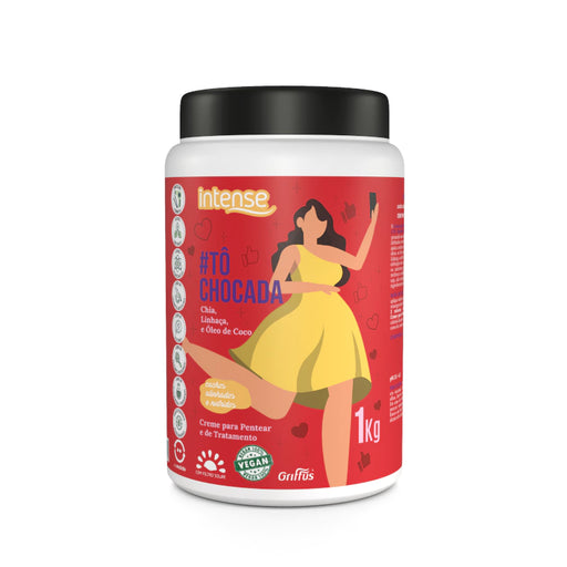 Griffus Intense Tô Chocada 2-in-1 Leave-In Cream 1kg (35.27 oz) – Buy now at MKPBR.COM – Worldwide Shipping