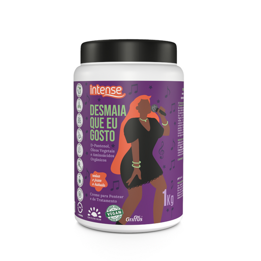 Griffus Intense Desmaia Que Eu Gosto 2-in-1 Leave-In Cream 1kg (35.27 oz) – Buy now at MKPBR.COM – Worldwide Shipping