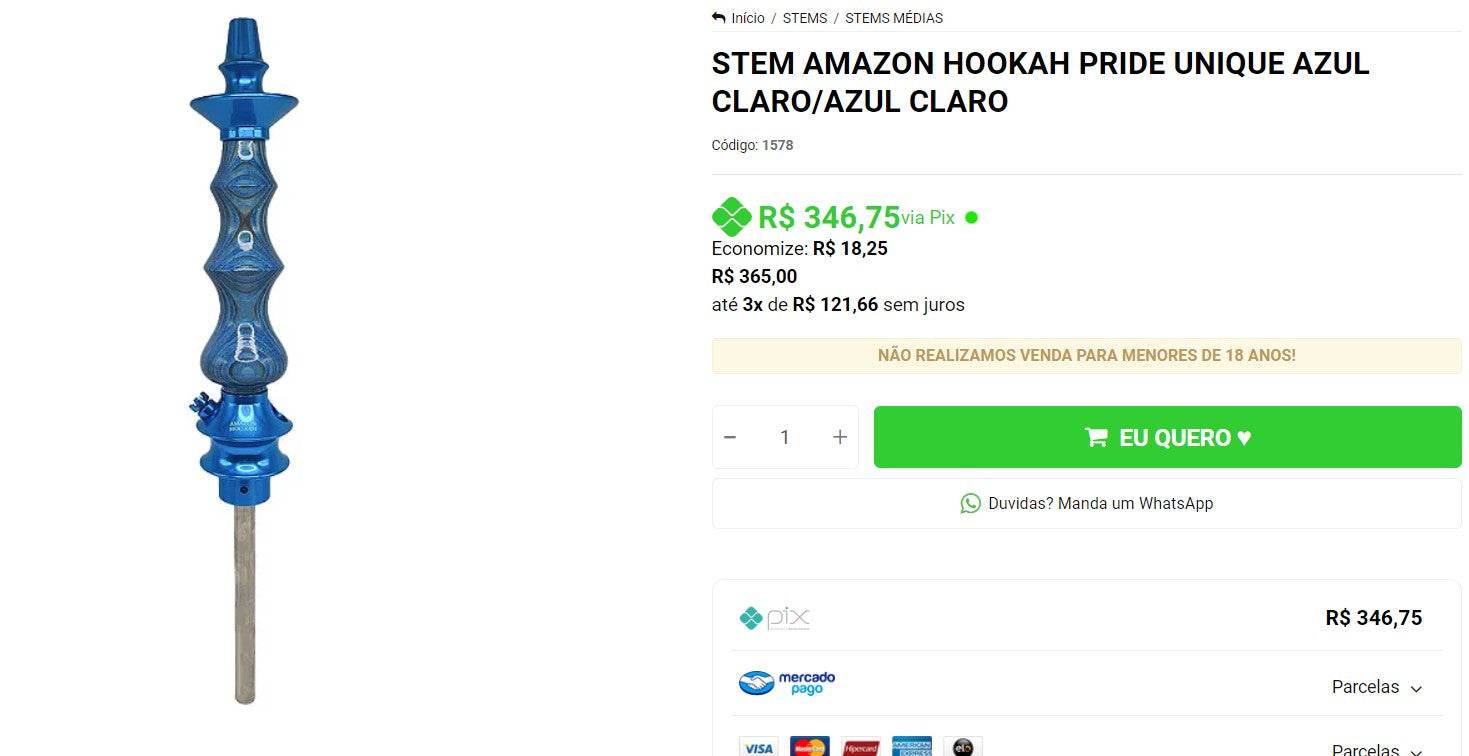 Personal Shopper | Buy from Brazil -Hookah sticks -2 items - DDP