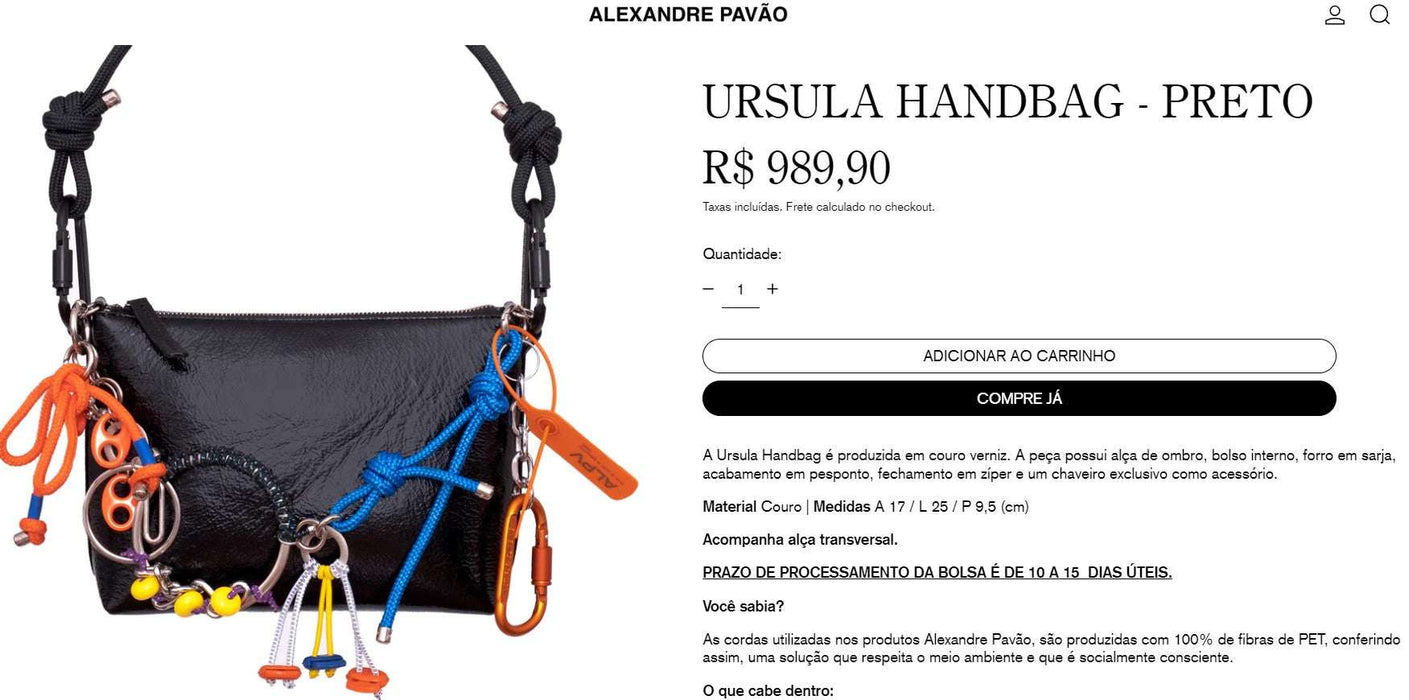 Personal Shopper | Buy from Brazil - Alexandre Pavão Bags - 2 items- DDP